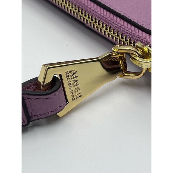AIMEE‎ KESTENBERG Lavender Purple Leather 4 x 7.5 Slim Wristlet Wallet New - Picture 3 of 12